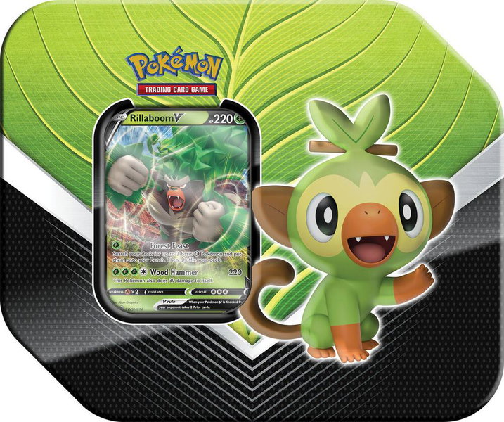 Galar Partners Tin [Rillaboom V] - SWSH01: Sword & Shield Base Set Pokémon trading card