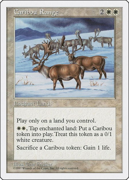 Caribou Range - Fifth Edition Magic: The Gathering trading card