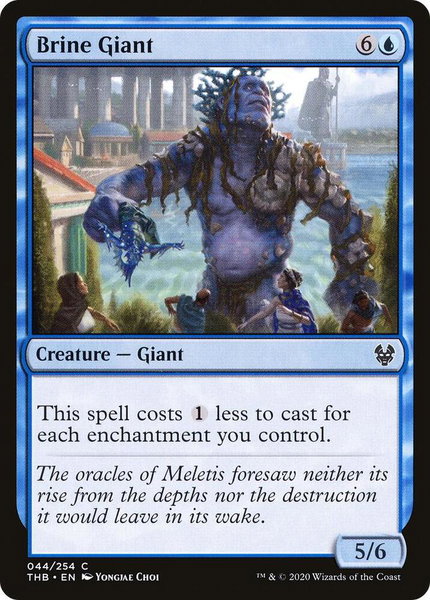 Brine Giant trading card from Theros Beyond Death Brine Giant - Theros Beyond Death Magic: The Gathering trading card