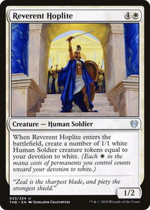 Reverent Hoplite - Theros Beyond Death (THB) #33 - Uncommon Magic: The Gathering Trading Card