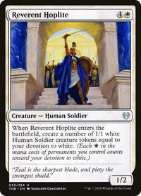 Reverent Hoplite - Theros Beyond Death (THB) #33 - Uncommon Magic: The Gathering Trading Card