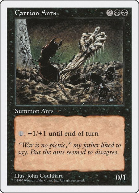 Carrion Ants - Fifth Edition Magic: The Gathering trading card