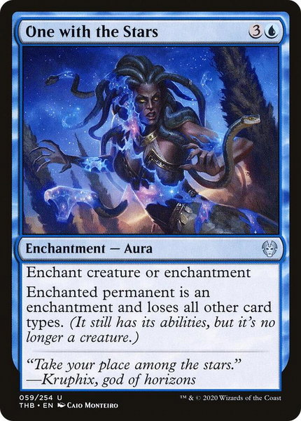 One with the Stars trading card from Theros Beyond Death One with the Stars - Theros Beyond Death Magic: The Gathering trading card