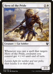 Hero of the Pride - Theros Beyond Death (THB) #22 - Common Magic: The Gathering Trading Card