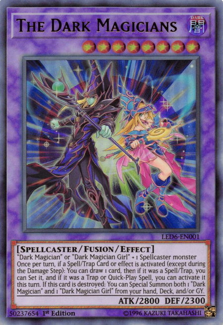 The Dark Magicians - Legendary Duelists: Magical Hero YuGiOh trading card