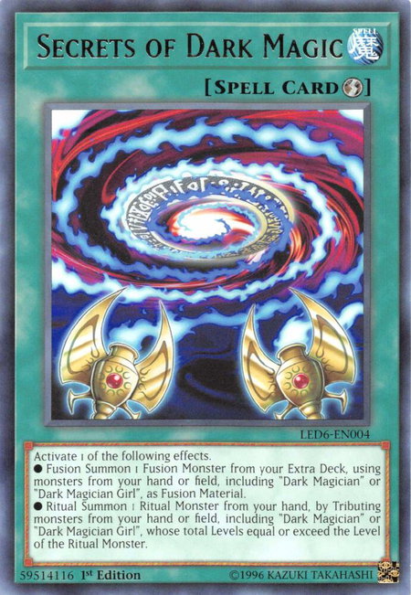Secrets of Dark Magic - Legendary Duelists: Magical Hero YuGiOh trading card