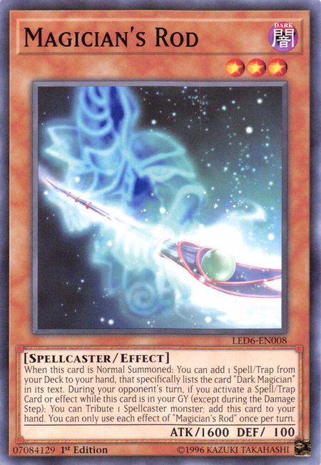 Magician's Rod - Legendary Duelists: Magical Hero YuGiOh trading card