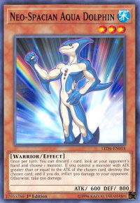Neo-Spacian Aqua Dolphin - Legendary Duelists: Magical Hero (LED6) #LED6-EN018 - Common / Short Print YuGiOh Trading Card