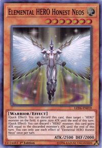 Elemental HERO Honest Neos - Legendary Duelists: Magical Hero (LED6) #LED6-EN019 - Super Rare YuGiOh Trading Card