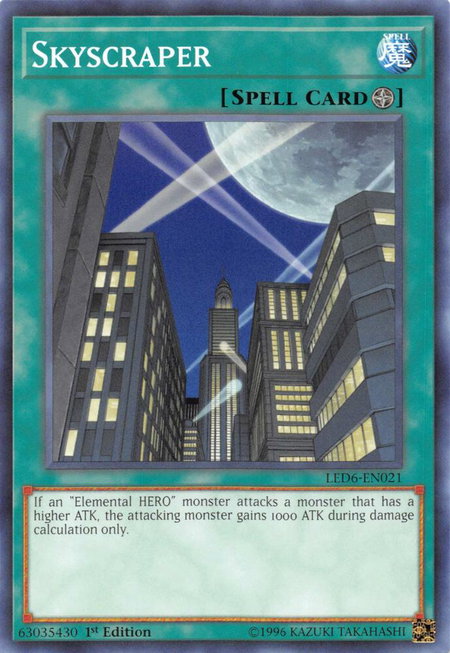 Skyscraper - Legendary Duelists: Magical Hero YuGiOh trading card