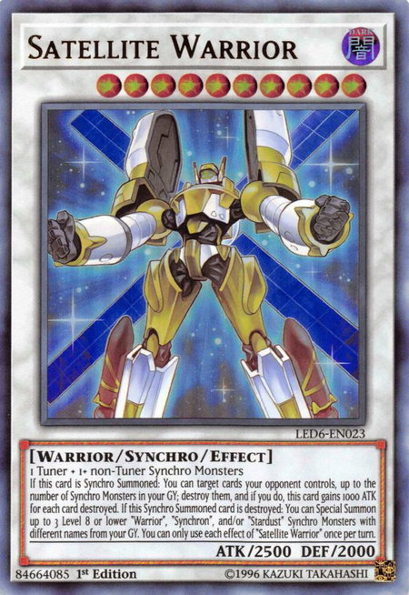 Satellite Warrior - Legendary Duelists: Magical Hero YuGiOh trading card