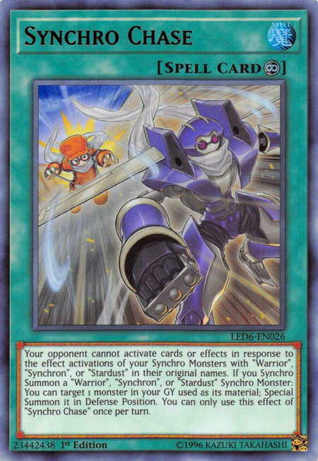 Synchro Chase - Legendary Duelists: Magical Hero YuGiOh trading card