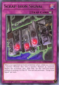 Scrap-Iron Signal - Legendary Duelists: Magical Hero (LED6) #LED6-EN027 - Rare YuGiOh Trading Card