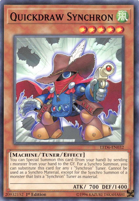 Quickdraw Synchron - Legendary Duelists: Magical Hero YuGiOh trading card