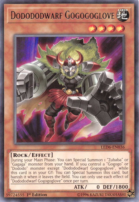 Dodododwarf Gogogoglove - Legendary Duelists: Magical Hero YuGiOh trading card
