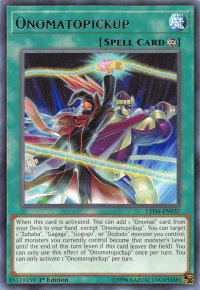Onomatopickup - Legendary Duelists: Magical Hero (LED6) #LED6-EN037 - Rare YuGiOh Trading Card