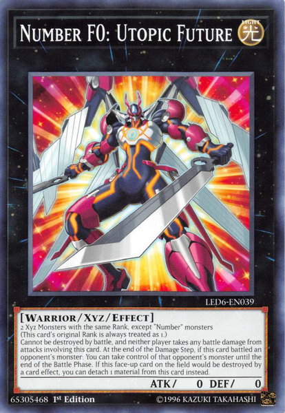 Number F0: Utopic Future - Legendary Duelists: Magical Hero YuGiOh trading card