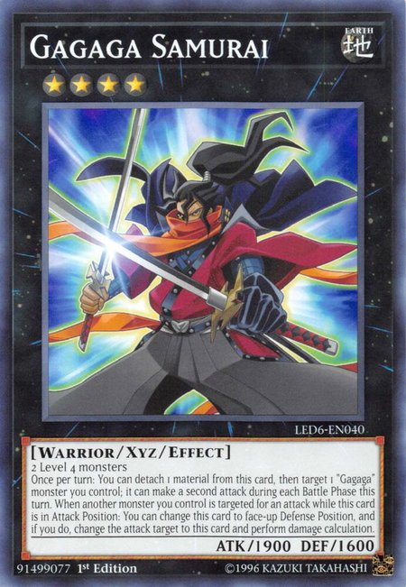 Gagaga Samurai - Legendary Duelists: Magical Hero YuGiOh trading card