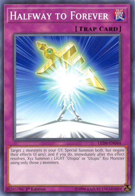 Halfway to Forever - Legendary Duelists: Magical Hero YuGiOh trading card