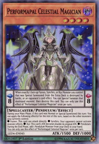 Performapal Celestial Magician - Legendary Duelists: Magical Hero (LED6) #LED6-EN045 - Super Rare YuGiOh Trading Card