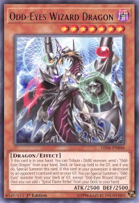 Odd-Eyes Wizard Dragon - Legendary Duelists: Magical Hero (LED6) #LED6-EN046 - Rare YuGiOh Trading Card
