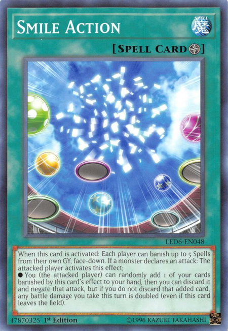 Smile Action - Legendary Duelists: Magical Hero YuGiOh trading card