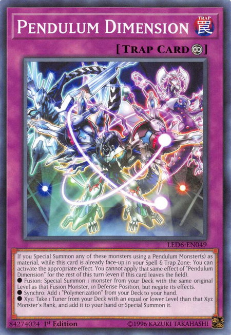 Pendulum Dimension - Legendary Duelists: Magical Hero YuGiOh trading card