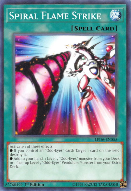 Spiral Flame Strike - Legendary Duelists: Magical Hero YuGiOh trading card