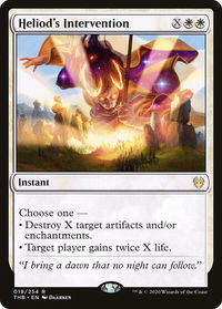 Heliod's Intervention - Theros Beyond Death (THB) #19 - Rare Magic: The Gathering Trading Card