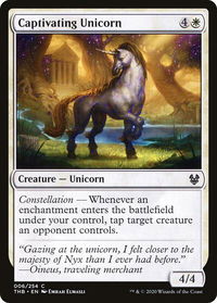 Captivating Unicorn - Theros Beyond Death (THB) #6 - Common Magic: The Gathering Trading Card