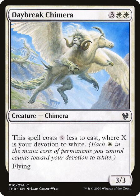 Daybreak Chimera - Theros Beyond Death Magic: The Gathering trading card