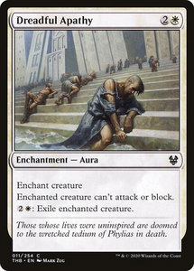 Dreadful Apathy - Theros Beyond Death (THB) #11 - Common Magic: The Gathering Trading Card