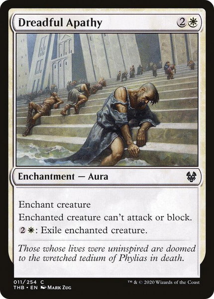 Dreadful Apathy - Theros Beyond Death Magic: The Gathering trading card