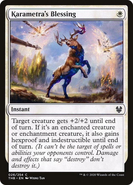 Karametra's Blessing - Theros Beyond Death Magic: The Gathering trading card