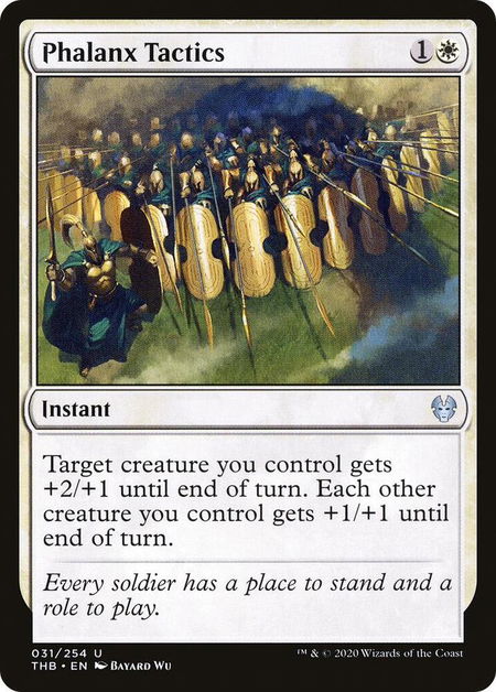 Phalanx Tactics - Theros Beyond Death Magic: The Gathering trading card