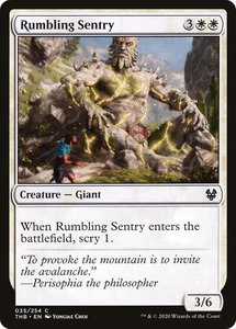Rumbling Sentry - Theros Beyond Death (THB) #35 - Common Magic: The Gathering Trading Card