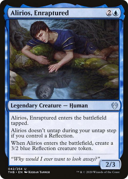 Alirios, Enraptured trading card from Theros Beyond Death Alirios, Enraptured - Theros Beyond Death Magic: The Gathering trading card