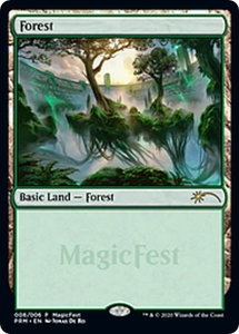 Forest (2020) - MagicFest Cards (MFP) #6 - Land Magic: The Gathering Trading Card