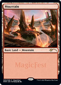 Mountain (2020) - MagicFest Cards (MFP) #5 - Land Magic: The Gathering Trading Card