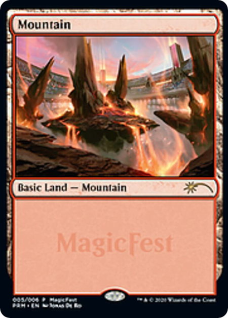 Mountain (2020) trading card from MagicFest Cards Mountain (2020) - MagicFest Cards Magic: The Gathering trading card