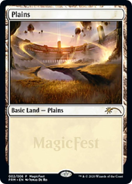 Plains (2020) - MagicFest Cards Magic: The Gathering trading card