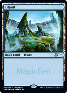 Island (2020) - MagicFest Cards (MFP) #3 - Land Magic: The Gathering Trading Card