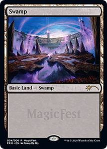 Swamp (2020) - MagicFest Cards (MFP) #4 - Land Magic: The Gathering Trading Card
