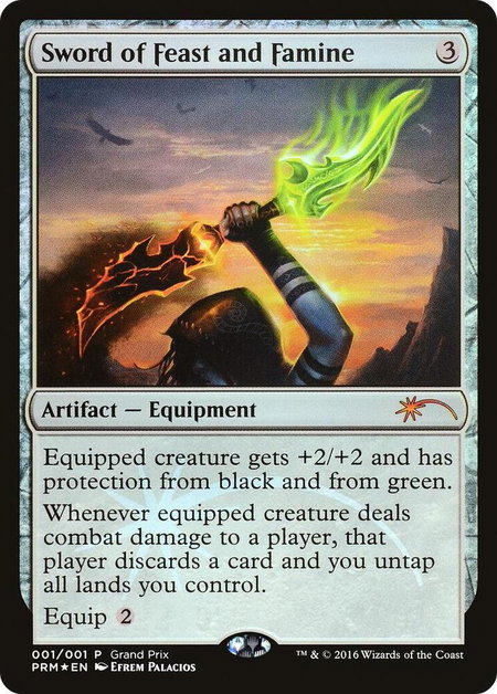 Sword of Feast and Famine - Grand Prix Promos Magic: The Gathering trading card