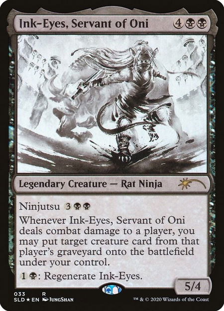Ink-Eyes, Servant of Oni trading card from Secret Lair Drop Series Ink-Eyes, Servant of Oni - Secret Lair Drop Series Magic: The Gathering trading card