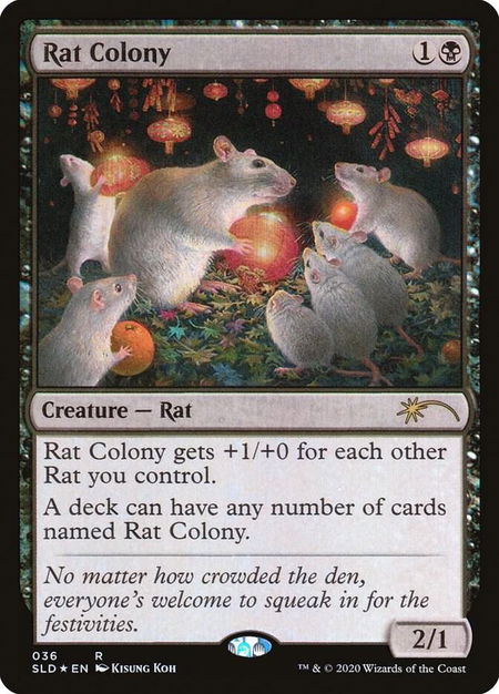 Rat Colony trading card from Secret Lair Drop Series Rat Colony - Secret Lair Drop Series Magic: The Gathering trading card