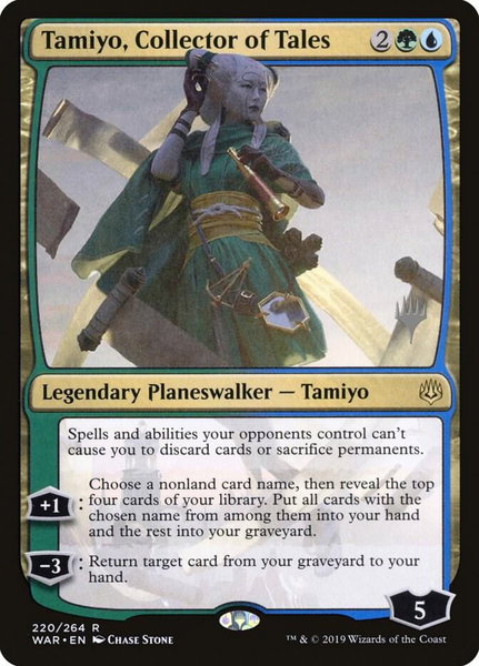 Tamiyo, Collector of Tales trading card from Promo Pack: Theros Beyond Death Tamiyo, Collector of Tales - Promo Pack: Theros Beyond Death Magic: The Gathering trading card