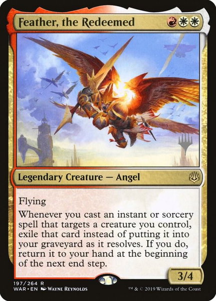 Feather, the Redeemed - Promo Pack: Theros Beyond Death Magic: The Gathering trading card