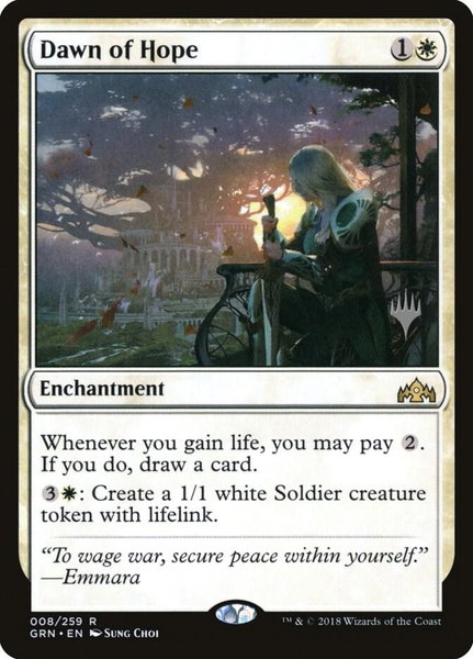 Dawn of Hope trading card from Promo Pack: Theros Beyond Death Dawn of Hope - Promo Pack: Theros Beyond Death Magic: The Gathering trading card