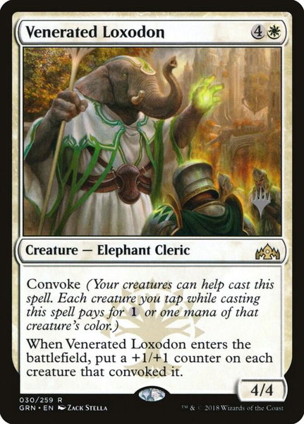 Venerated Loxodon - Promo Pack: Theros Beyond Death Magic: The Gathering trading card